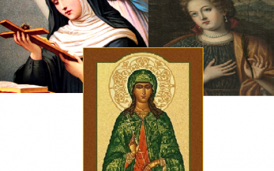 Santa Rita de Cássia, Santa Quitéria e Santa Júlia